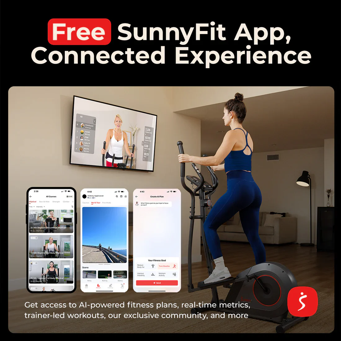 16-Level Smart Magnetic Resistance Elliptical - Image 4