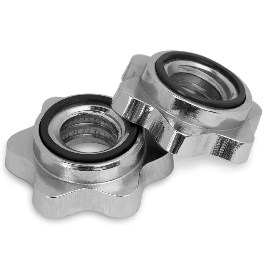 Chrome Spinlock Collars (Pair) for Standard 1” Bars - Image 2