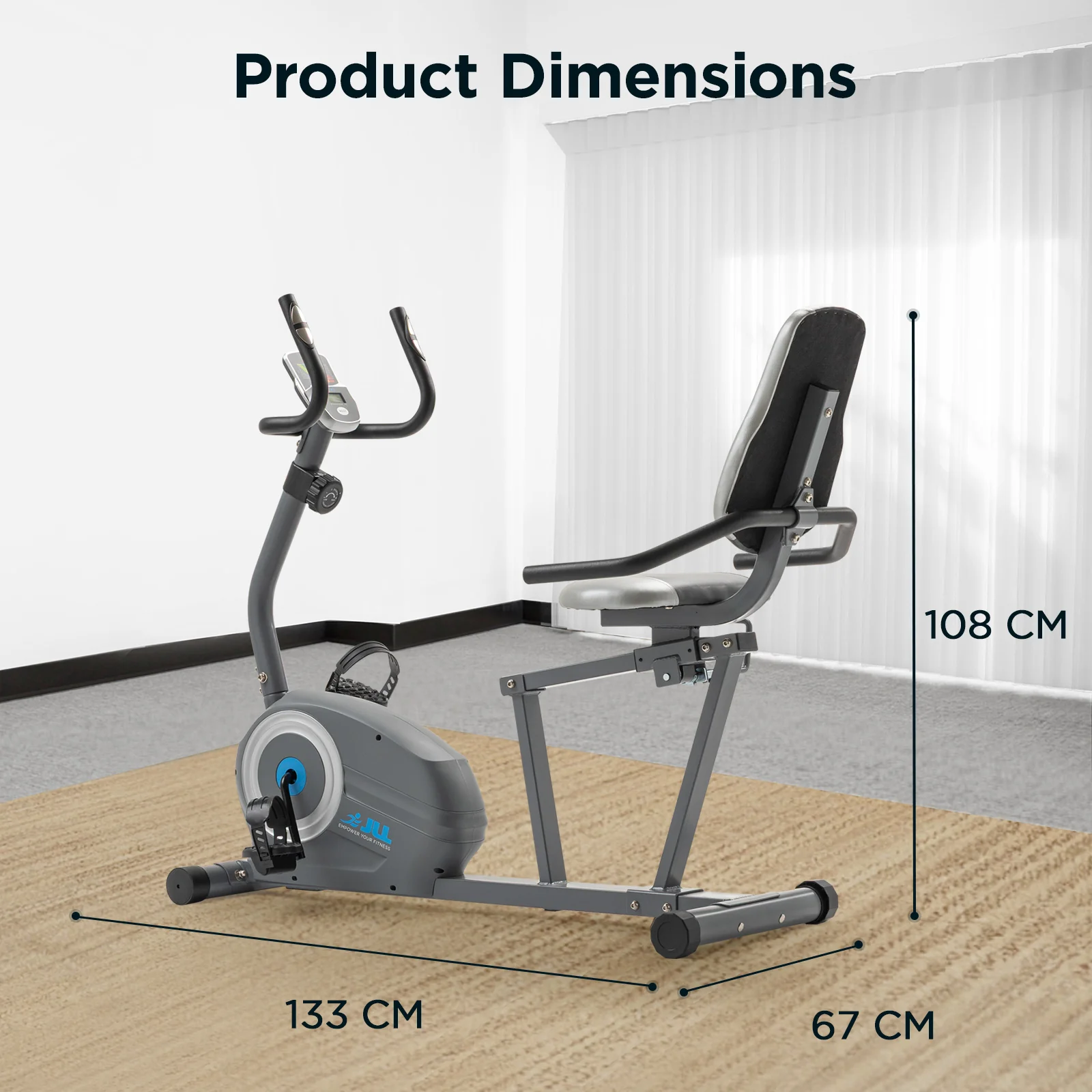 Smart Magnetic Recumbent Bike - Image 8