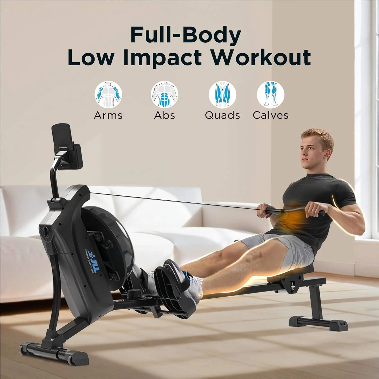 Premium Magnetic Water Rowing Machine - Image 4
