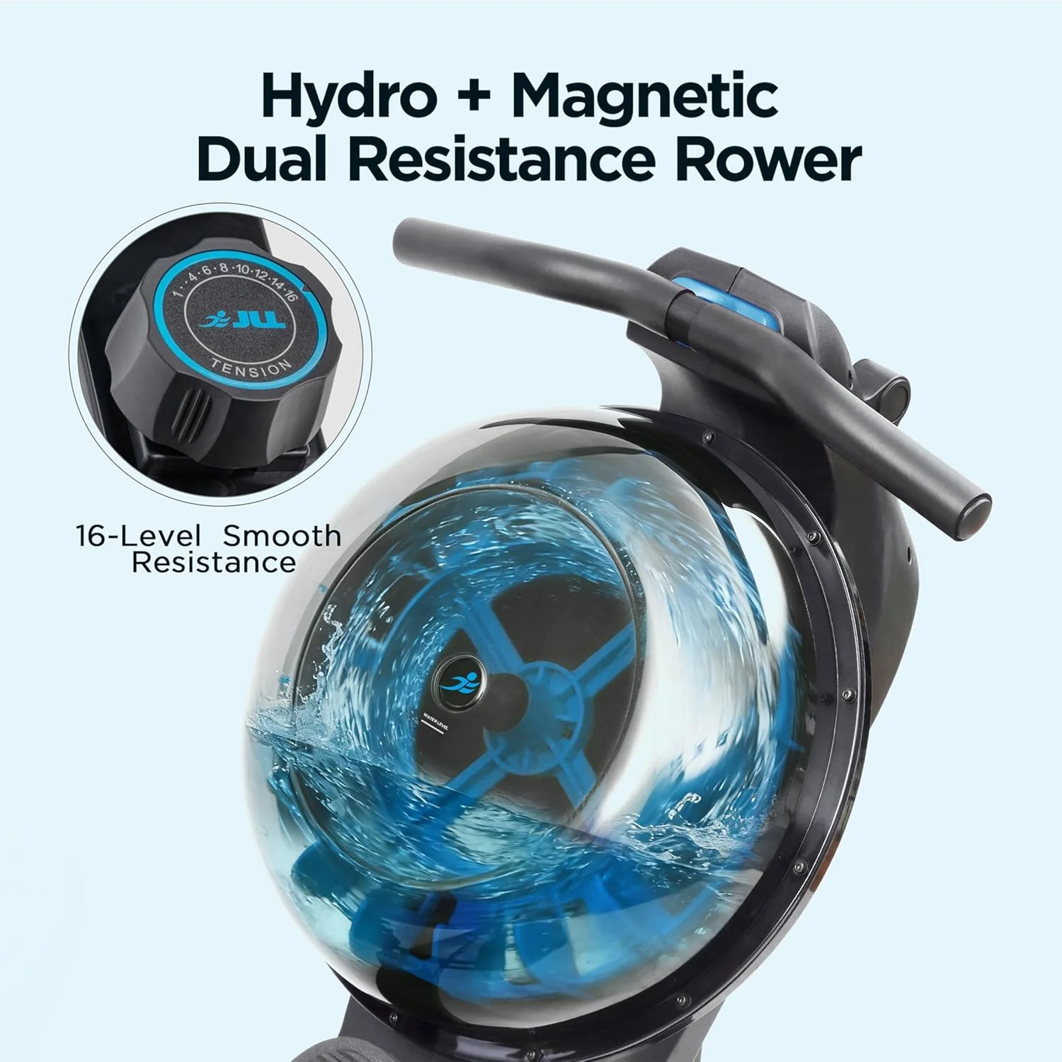 Premium Magnetic Water Rowing Machine - Image 5