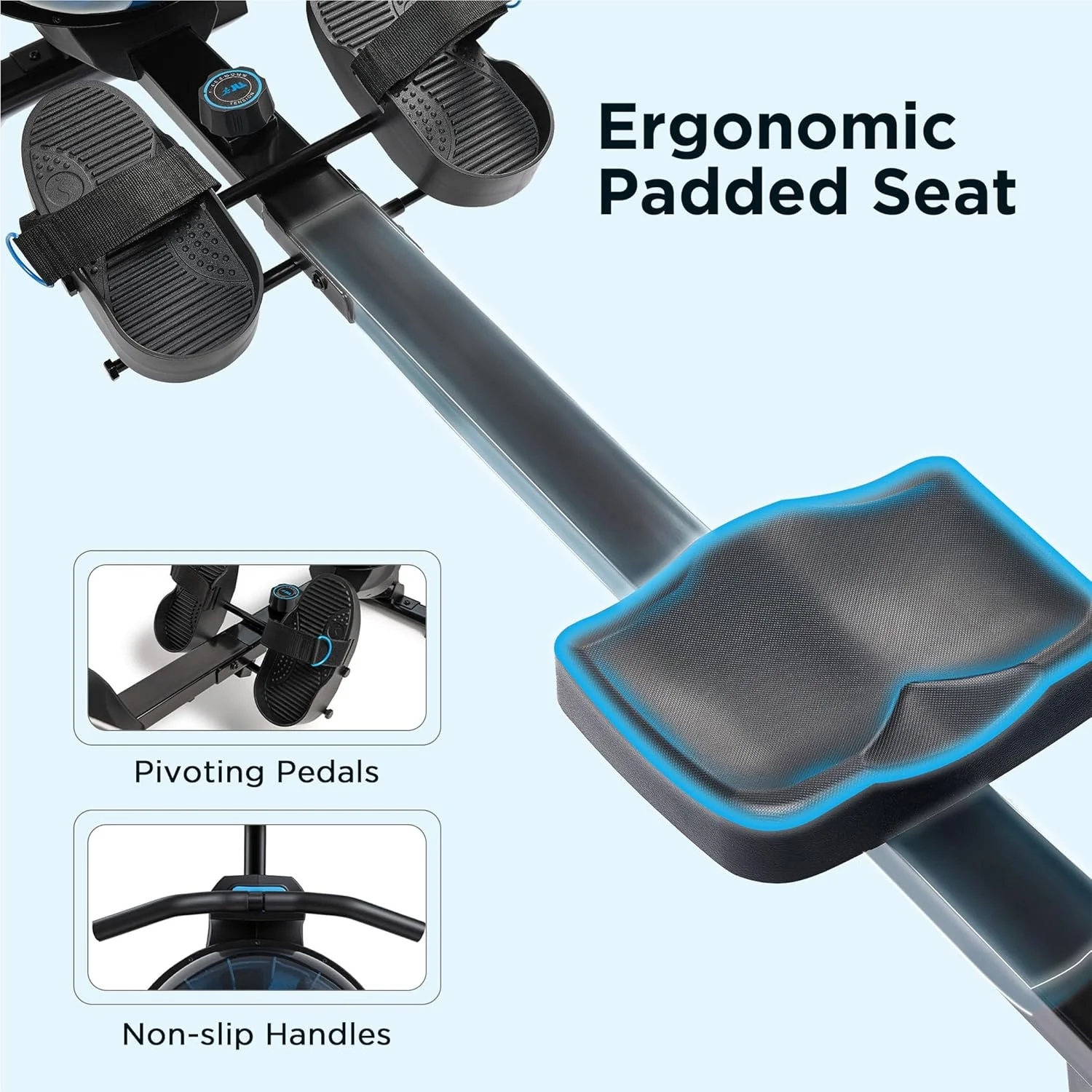 Premium Magnetic Water Rowing Machine - Image 8