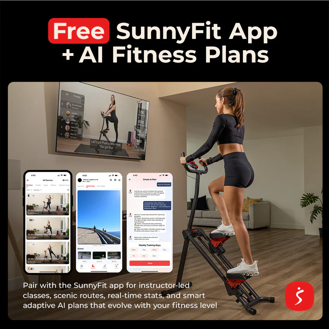 Smart Foldable Stair Climber With Balance-Assist Cords - Image 7