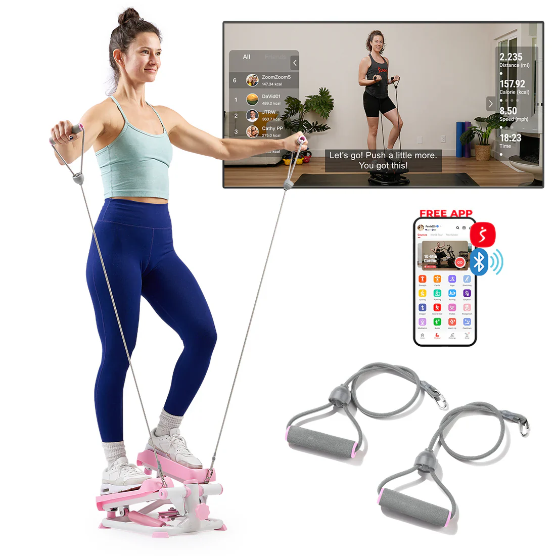 Smart Pink Mini Stepper