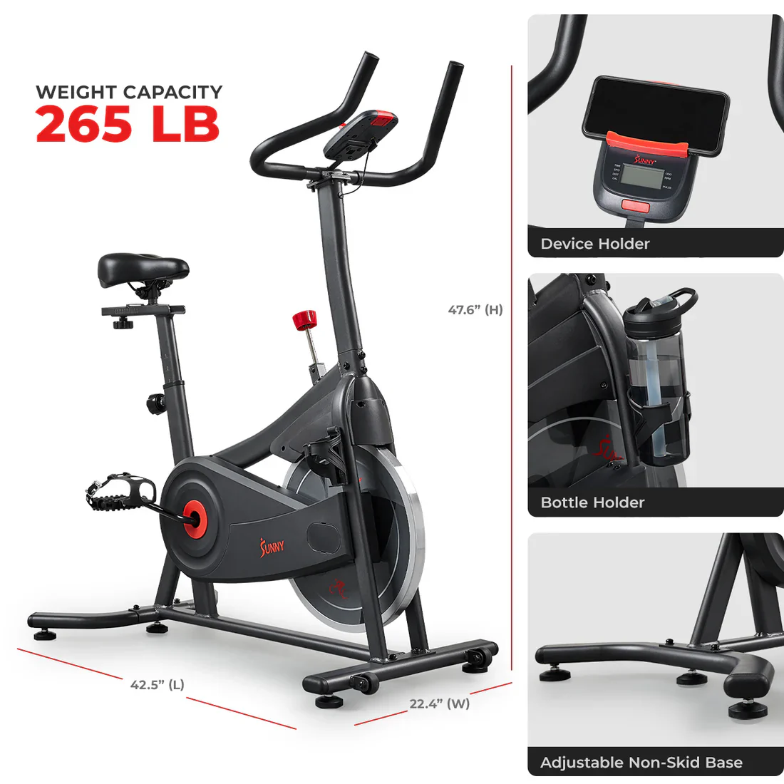 Active 100 Smart Magnetic Cycling Exercise Bike - Image 5