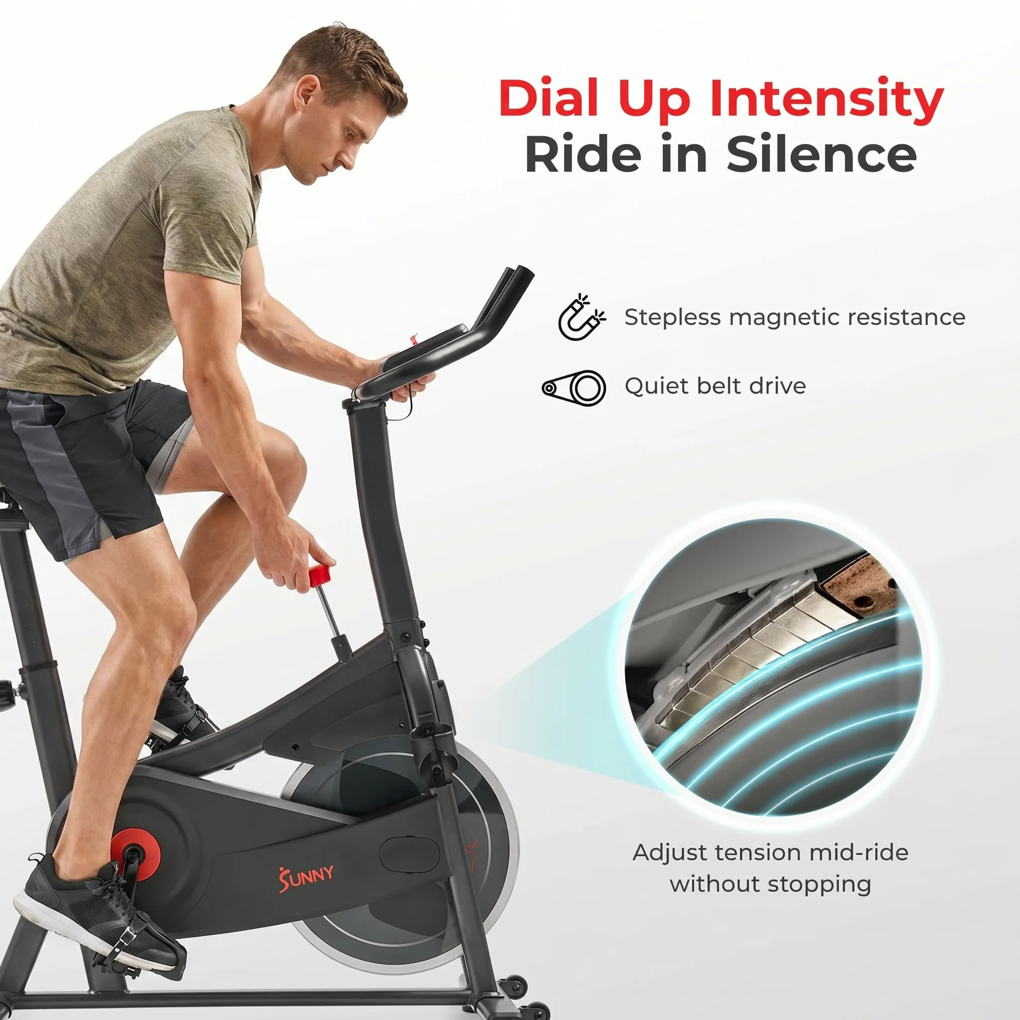 Active 100 Smart Magnetic Cycling Exercise Bike - Image 7