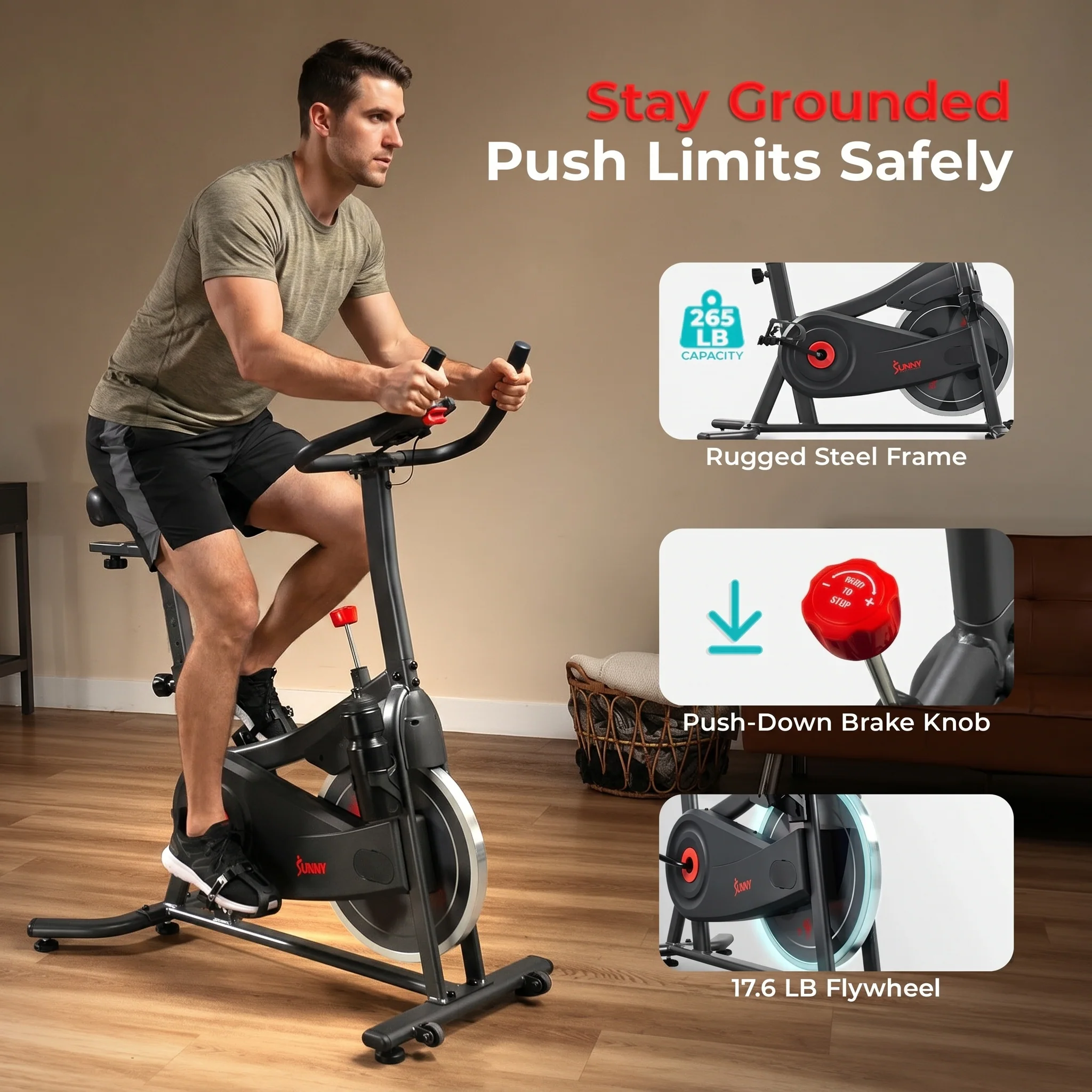 Active 100 Smart Magnetic Cycling Exercise Bike - Image 8