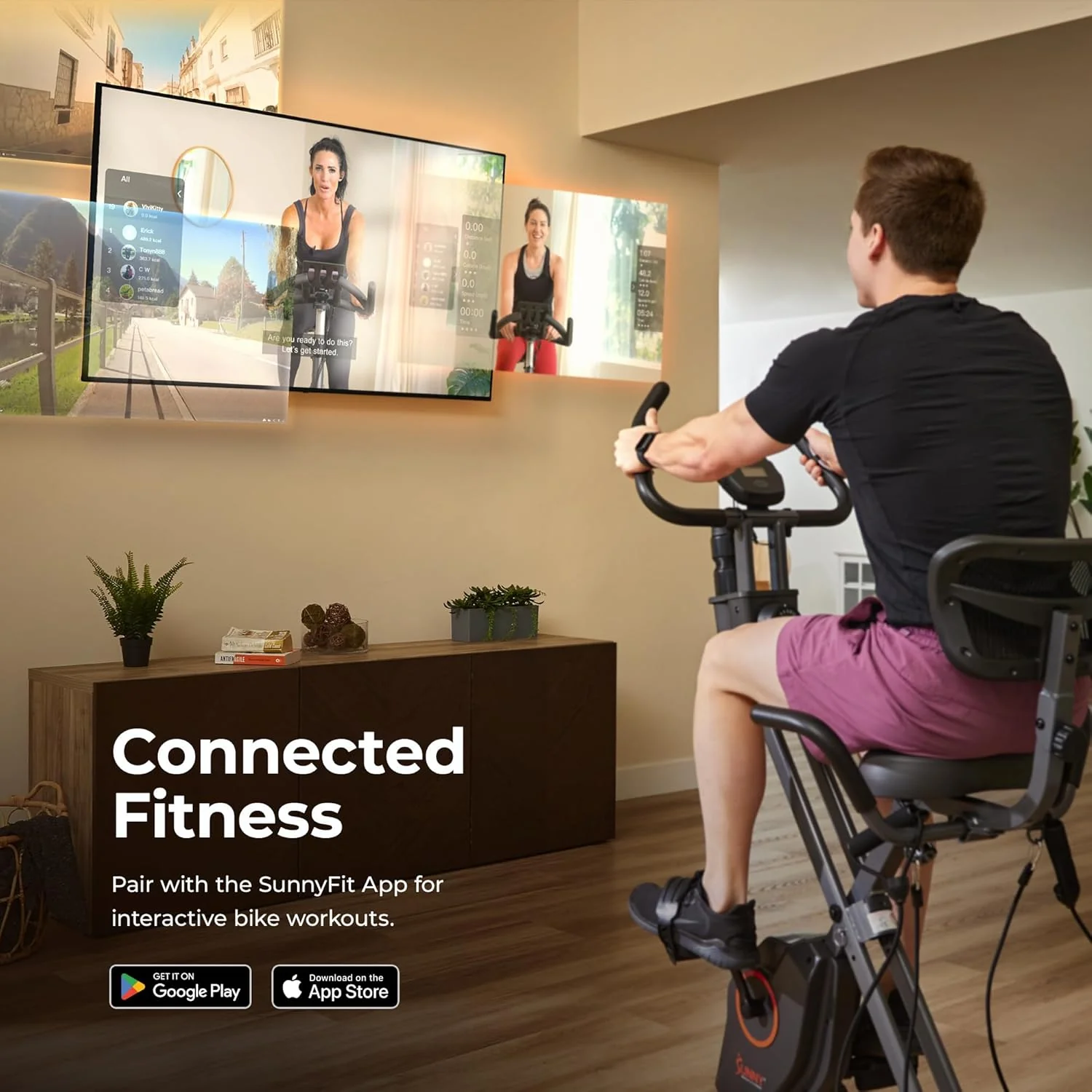 Foldable Magnetic Stationary Exercise X-Bike Pro - Image 5