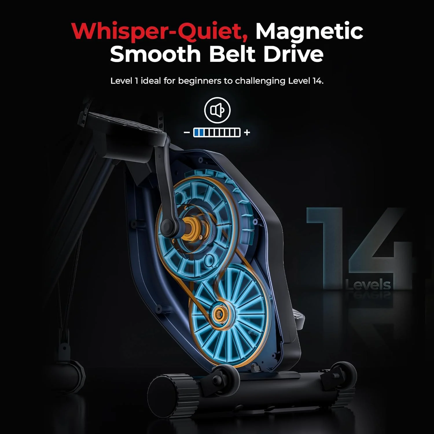 Foldable Magnetic Exercise X-Bike - Image 6